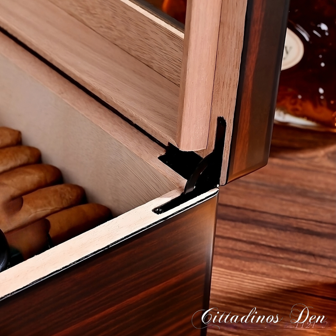 Cedar-Lined Cigar Humidor - Timeless Flavor Keeper - Cittadinos Den